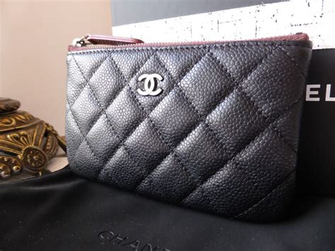 chanel leather phone pouch|Chanel new small o case.